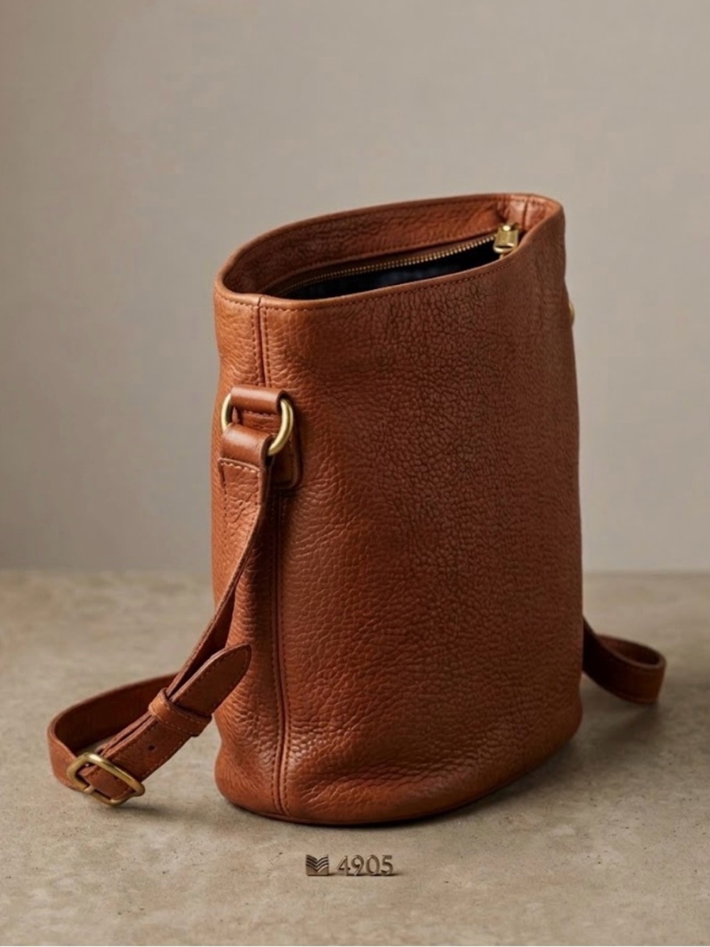 Vintage Coach Sonoma Bucket Bag Brown Pebbled Leather Crossbody USA Made 4905